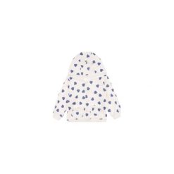 Bluzy niemowlęce: bluza sportowa we wzory, W SERCA z kapturem, rozpinana, z kieszonkami