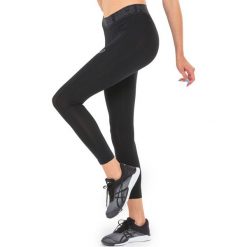 Bryczesy damskie: Asics Spodnie legginsy damskie Base 7/8 Tight Asics czarne r. L (1436130904)