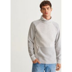 Bluza kangurka z kołnierzem - Jasny szar. Szare bejsbolówki męskie Reserved, l. Za 99,99 zł.