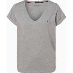 Tommy Hilfiger - T-shirt damski, szary. Szare t-shirty damskie TOMMY HILFIGER, l, bez wzorów, z dżerseju, bez kołnierzyka. Za 159,95 zł.