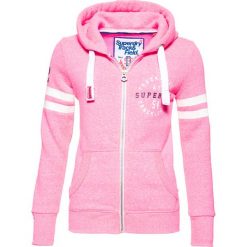 Bluzy damskie: Superdry Bluza rozpinana winning pink snowy
