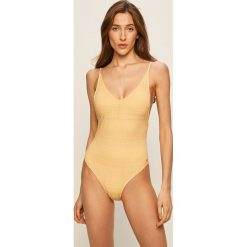 Roxy - Strój kąpielowy. Żółte stroje kąpielowe damskie Roxy, s, bez wzorów, z elastanu. W wyprzedaży za 219,90 zł.