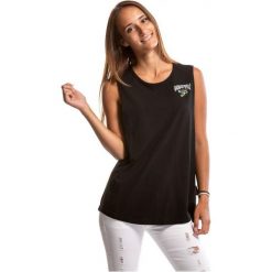 Meatfly T-Shirt Damski Rea Tank Top Xs Czarny. Czarne bluzki z odkrytymi ramionami marki Meatfly, xs, z nadrukiem. W wyprzedaży za 53,00 zł.