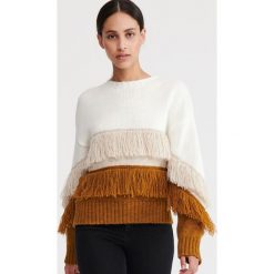 Sweter z frędzlami - Wielobarwny. Swetry damskie Reserved, s, bez wzorów, bez rękawów, bez kaptura. Za 229,99 zł.
