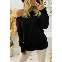 Damska bluzka FENIDA BLACK. Czarne bluzki damskie uniwersalny, eleganckie. W wyprzedaży za 39,00 zł.