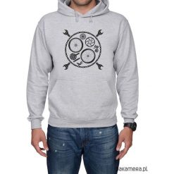 Bluza męska z kapturem kangur BikeTool. Czarne bluzy męskie rozpinane marki Pakamera, m, z kapturem. Za 149,00 zł.