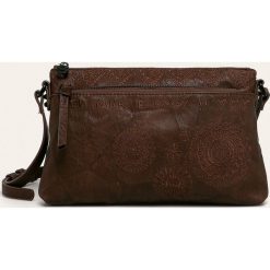 Desigual - Torebka. Pomarańczowe listonoszki damskie Desigual, w paski, z bawełny, na ramię, małe, bez dodatków. W wyprzedaży za 139,90 zł.