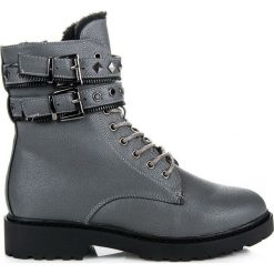 Stylowe botki workery VIVIANA. Szare workery damskie BETLER, eleganckie. Za 139,00 zł.