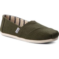 Półbuty TOMS - Classic 10011668 Pine Heritage. Zielone półbuty damskie Toms, bez wzorów, ze skóry, bez obcasa, na płaskiej podeszwie, bez zapięcia. W wyprzedaży za 179,00 zł.