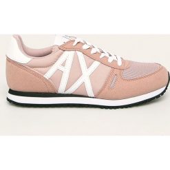 Armani Exchange - Buty. Czarne buty sportowe damskie Armani Exchange, z gumy. W wyprzedaży za 279,90 zł.