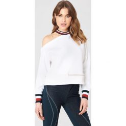 Bluzy damskie: Tommy Hilfiger Bluza Gigi Hadid Open Shoulder LS - White