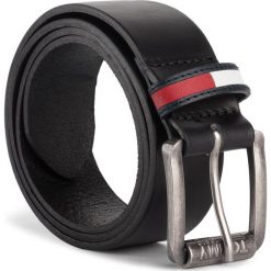 Pasek Męski TOMMY JEANS - Tjm Roller Logo Belt 3.5 AM0AM04938 002. Czarne paski męskie Tommy Jeans, w paski, z jeansu. Za 179,00 zł.