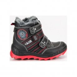 Buty dziecięce zimowe na rzepy czarne r. 30. Czarne buciki niemowlęce American CLUB, na zimę, na rzepy. Za 141,29 zł.