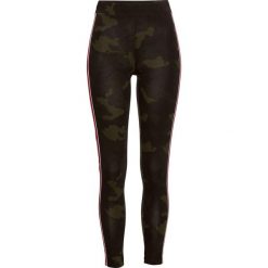 Legginsy z lampasami bonprix zielony khaki wzorzysty. Zielone legginsy damskie bonprix. Za 64,99 zł.