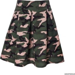 Spódnica rozkloszowana kontrafałdy moro. Czarne spódniczki damskie Pakamera, moro, eleganckie, rozkloszowane. Za 62,00 zł.