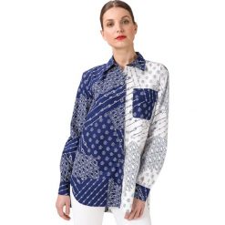 Tommy Hilfiger Millie Koszula Niebieski Biały. Niebieskie bluzki damskie TOMMY HILFIGER, s, bez wzorów, z bawełny, bez kołnierzyka, z długim rękawem. Za 600,95 zł.
