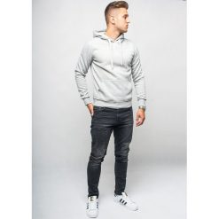 Bluza męska z kapturem szara Recea. Szare bluzy męskie Recea, xl, bez wzorów, z bawełny, klasyczne, z kapturem, bez rękawów, z kapturem. Za 39,99 zł.