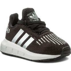 Buty adidas - Swift Run I CQ2704 Cblack/Silvmt/Ftwwht. Czarne półbuty dziewczęce Adidas, na sznurówki. W wyprzedaży za 169,00 zł.