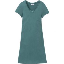 Koszula nocna z wiskozy bonprix kobaltowo-turkusowy. Niebieskie koszule nocne damskie marki bonprix, bez wzorów, z wiskozy, bez rękawów. Za 29,99 zł.