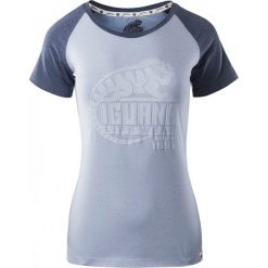 Topy sportowe damskie: IGUANA Koszulka damska BAAKO W Brunnera Blue Melange/ Twilight Blue Melange r. XS