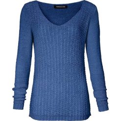 Swetry klasyczne damskie: Sweter w kolorze niebieskim
