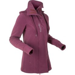 Bluzy damskie: Długa bluza z polaru, długi rękaw bonprix jeżynowy