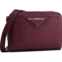 Torebka KARL LAGERFELD - 86KW3005 Wine 505. Czerwone torebki klasyczne damskie marki KARL LAGERFELD, ze skóry, zdobione. Za 879,00 zł.