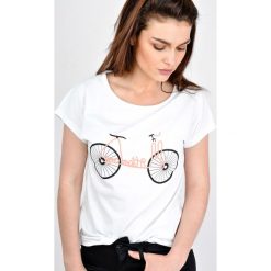 T-shirty damskie: T-shirt z nadrukiem rower
