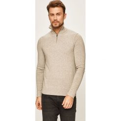 Premium by Jack&Jones - Sweter. Niebieskie swetry męskie Premium by Jack&Jones, s, bez wzorów, z bawełny, z golfem, bez kaptura. W wyprzedaży za 149,90 zł.