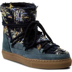 Buty INUIKII - Sneaker English 20210 Tartan Blue. Niebieskie kozaki damskie Inuikii, na zimę, z wełny, bez obcasa, bez zapięcia. W wyprzedaży za 719,00 zł.