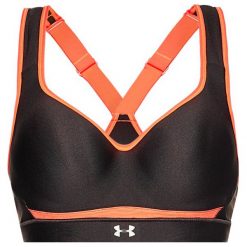 Biustonosz top Under Armour Femens Mujers 1311821. Czarne topy damskie Under Armour, bez wzorów, bez kołnierzyka. W wyprzedaży za 159,00 zł.