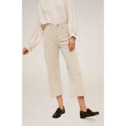 Mango - Jeansy Carlota. Jeansy damskie Mango, z podwyższonym stanem. W wyprzedaży za 111,90 zł.