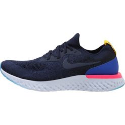 Nike Performance EPIC REACT FLYKNIT Obuwie do biegania treningowe college navy/race. Niebieskie buty do biegania męskie marki Nike Performance, z materiału. Za 639,00 zł.