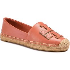 Espadryle TORY BURCH - Ines Espadrille 52035 Tramonto/Tramonto/Spark Gold 202. Różowe espadryle damskie Tory Burch, bez wzorów, ze skóry, bez obcasa, na płaskiej podeszwie. Za 969,00 zł.