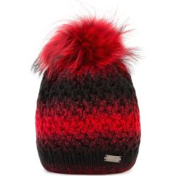 Czapka damska 87-HF-001-2. Czerwone czapki damskie Wittchen, na zimę, bez wzorów, z dzianiny. Za 95,00 zł.