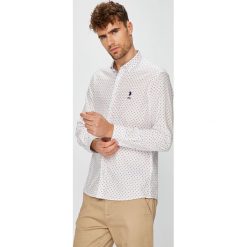 U.S. Polo - Koszula. Szare koszule męskie na spinki marki U.S. Polo, l, z bawełny, button down, z długim rękawem. W wyprzedaży za 299,90 zł.