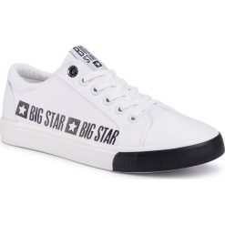 Tenisówki BIG STAR - FF174526 White. Białe półbuty męskie BIG STAR, bez wzorów, z materiału, retro, bez zapięcia. Za 139,00 zł.