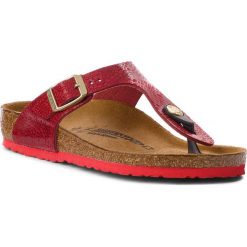 Japonki BIRKENSTOCK - Gizeh Kids Bs 1010448 Lace Red M. Czerwone sandały dziewczęce Birkenstock, ze skóry ekologicznej, bez zapięcia. W wyprzedaży za 159,00 zł.