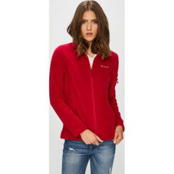 Columbia - Bluza Fast Trek II. Czerwone bluzy z kieszeniami damskie Columbia, l, z dzianiny, bez kaptura. Za 199,90 zł.