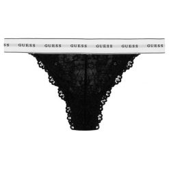 Figi brazylijskie Guess O97E01 PZ01C. Brązowe figi damskie Guess, xl, z aplikacjami. Za 99,00 zł.