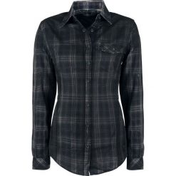 Bluzki damskie: Black Premium by EMP Basic Checkshirt Bluzka damska niebieski/szary