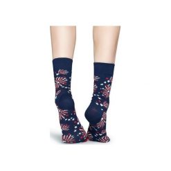 Skarpetki Happy Socks FIR01-6000. Czerwone skarpetki męskie Happy Socks, z bawełny. Za 24,43 zł.