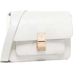 Torebka TRUSSARDI JEANS - Lione Shoulder Md 75B00952 W005. Białe listonoszki damskie Trussardi Jeans, bez wzorów, z jeansu, bez dodatków. Za 629,00 zł.