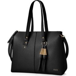 Torebka damska Shopper Felice FB34 czarna - Czarny. Czarne torby damskie na zakupy Felice, bez wzorów, ze skóry ekologicznej, bez dodatków. Za 99,99 zł.