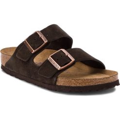 Klapki BIRKENSTOCK - Arizona Bs 0951311 Mocha. Pomarańczowe klapki damskie Birkenstock, bez wzorów, ze skóry ekologicznej, bez obcasa. W wyprzedaży za 239,00 zł.