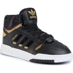 Buty adidas - Drop Step J EF7154 Cblack/Goldmt/Ftwwht. Czarne półbuty damskie Adidas, ze skóry ekologicznej. W wyprzedaży za 199,00 zł.