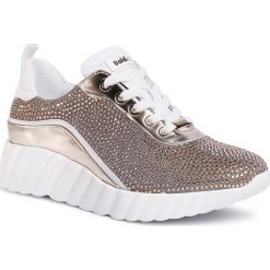 Sneakersy BALDININI - 098408XWOSN868690RGX Platino/Specchio P. Żółte półbuty damskie Baldinini, bez wzorów, ze skóry, bez obcasa, na płaskiej podeszwie, bez zapięcia. Za 2419,00 zł.