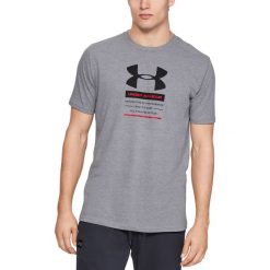 Under Armour Koszulka Szary. Szare podkoszulki męskie Under Armour, s, z haftami, z bawełny, bez kołnierzyka, krótkie. Za 119,95 zł.
