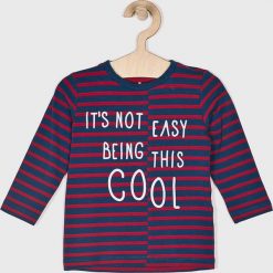 Name it - Longsleeve dziecięcy 92-110 cm. Niebieskie t-shirty chłopięce marki Name it, bez wzorów, z elastanu, z długim rękawem. W wyprzedaży za 34,90 zł.