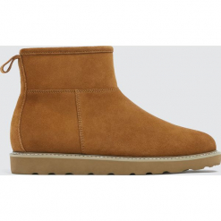 Ocieplane botki ze skóry w kolorze camel. Brązowe bez kategorii marki Pull&Bear, ze skóry. Za 249,00 zł.
